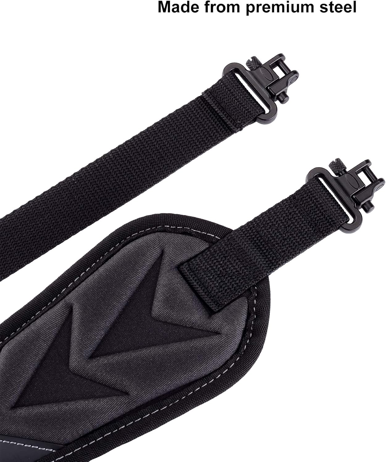 BOOSTEADY Two Point Gun Sling with Shoulder Pad, Gun Strap with Swivel, Rifle Sling with Non-Slip Backing, 1 Inch Nylon Webbing : Sports & Outdoors