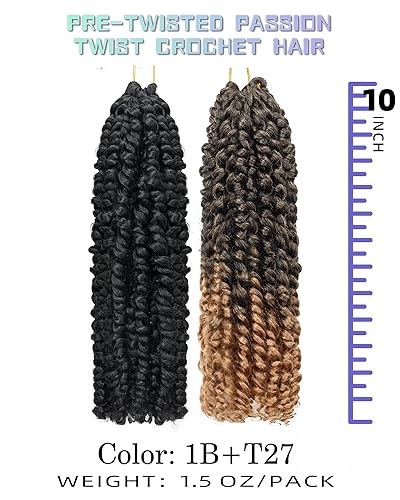 Miniatura 10 de 8 paquetes de 10 pulgadas cabello de ganchillo pretrenzado preanudado para mujeres y niños negros color gris degradado a rubio blanquecino 3 tonos