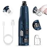 Casfuy Dog Nail Grinder Quiet - &lpar;45db&rpar; 6-Speed Pet Nail Grinder with 2 LED Lights for Large Medium Small Puppy Dogs&sol;Cats&comma; Professional 3 Ports Rechargeable Electric Dog Nail Trimmer with Dust Cap