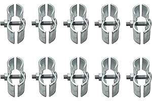 10 Count Chain Link Fence Panel Clamps 1-3/8" Dog Kennel Panel Clamp