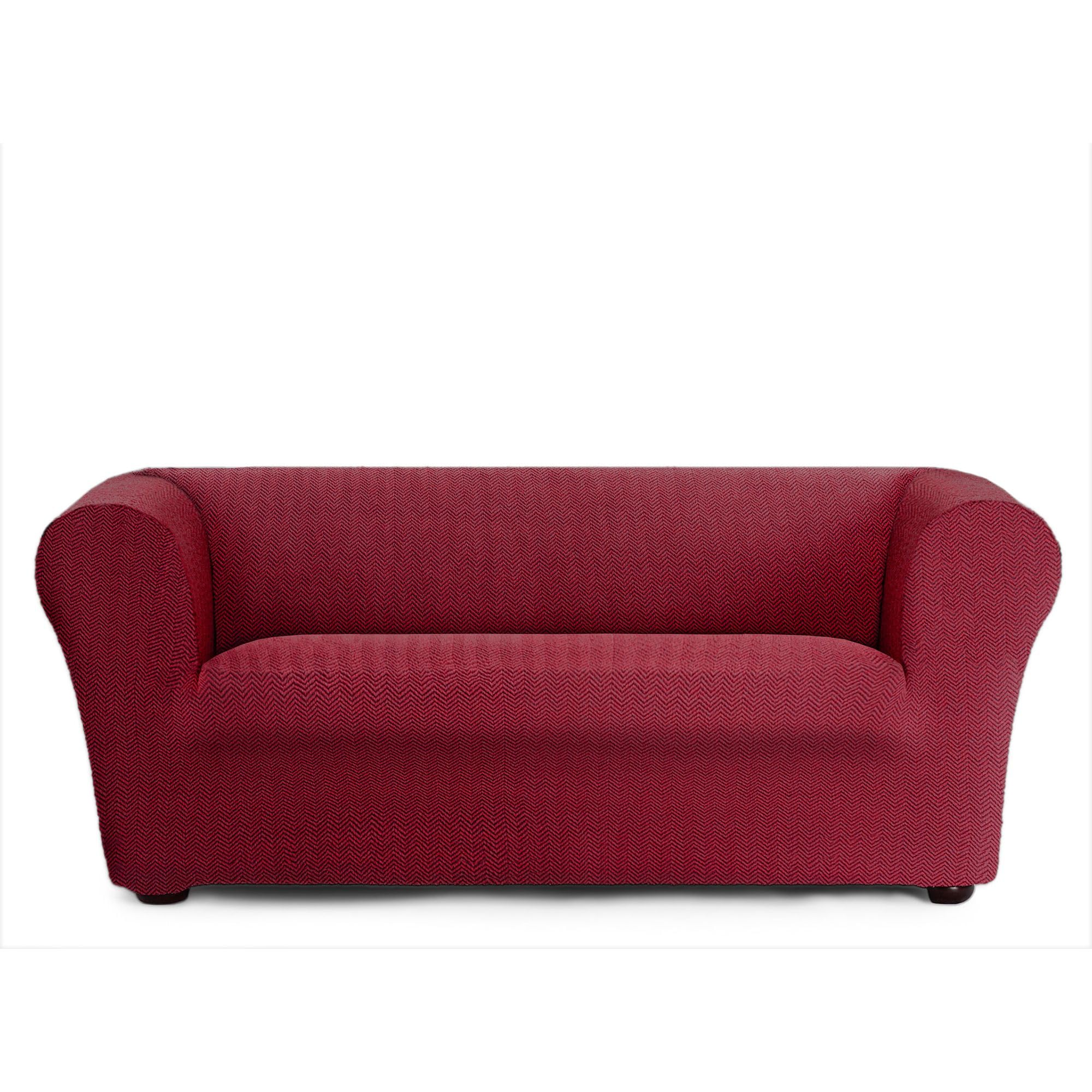 Housse de canapé bi-élastique bordeaux élastique pour canapé Klippan