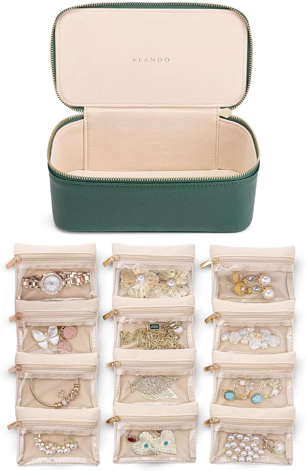 Vlando Jewelry Box for Women,Jewelry Organizer with Kuwait Ubuy