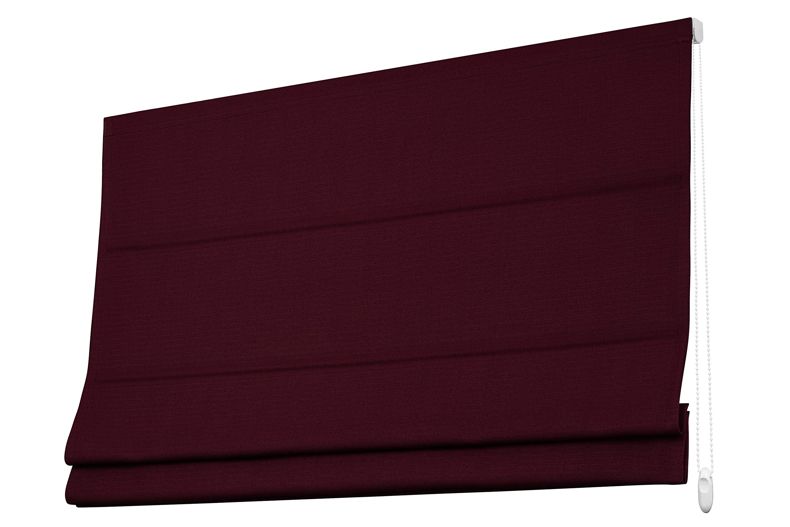 Raffrollo Raffgardine Faltrollo Seitenzugrollo Fenster Rollo Vorhang 12 Farben Breite 60 - 230 cm Höhe 190 und 260 cm blickdicht Raffrollotechnik inkl. Stoff (Größe 60 x 260 cm / Farbe Bordeaux)