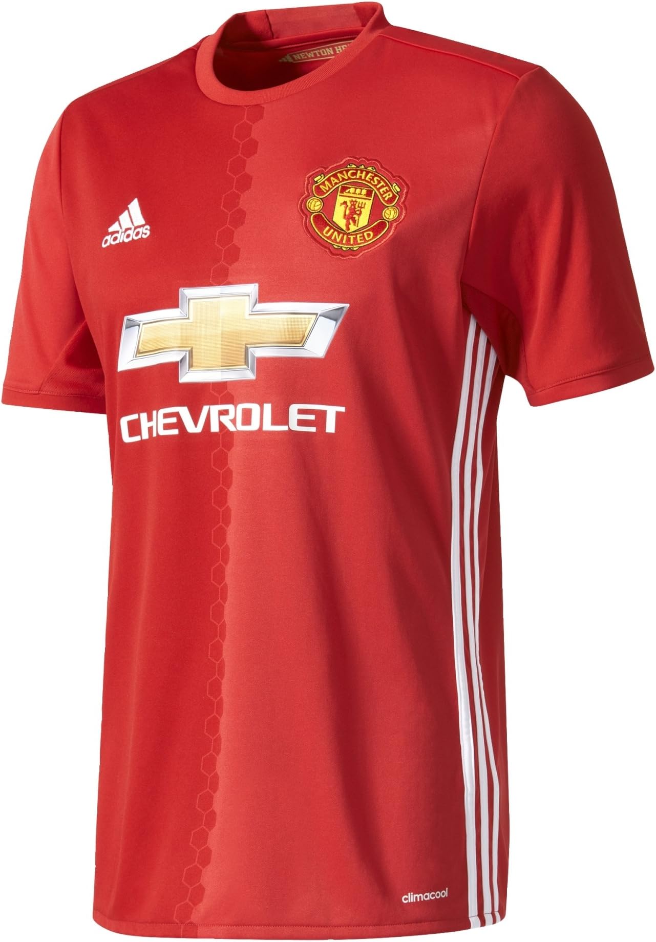 adidas red manchester united fc jersey
