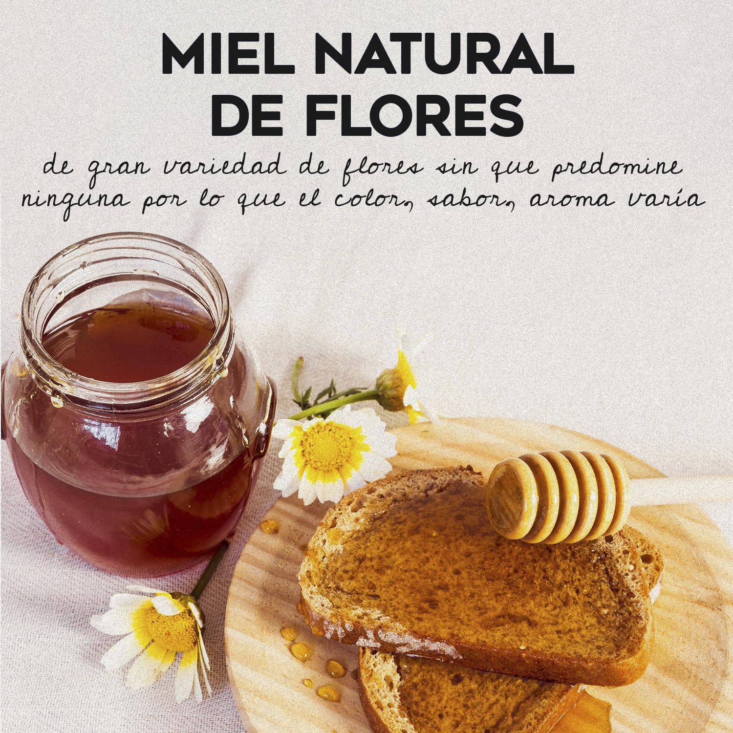 L’Abella Mel – Miel de flores 3kg – Miel natural recolectada en España