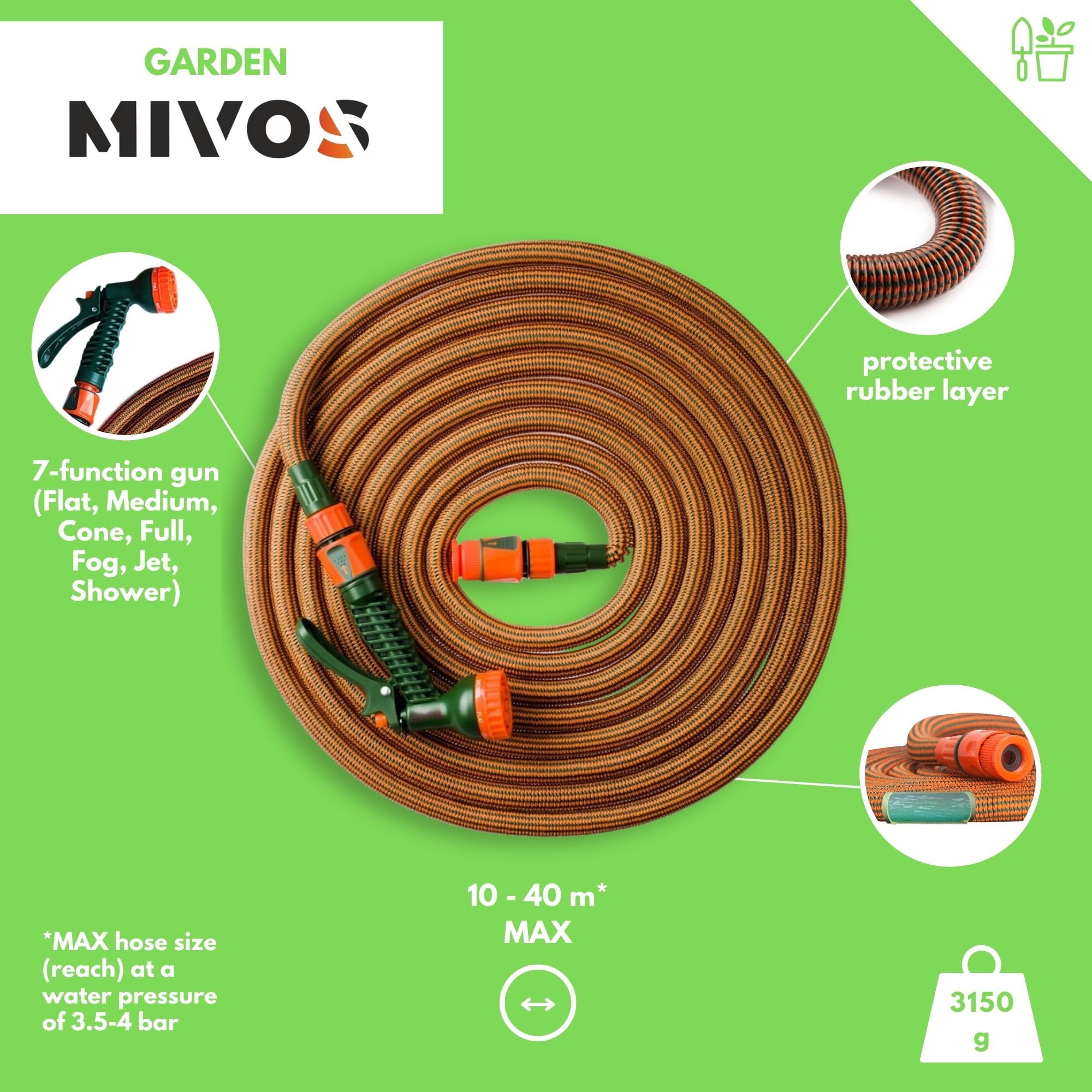 TUBO ESTENSIBILE DA GIARDINO IKON FITT CON Accessorifitt Ikon Tubo Estensibile D