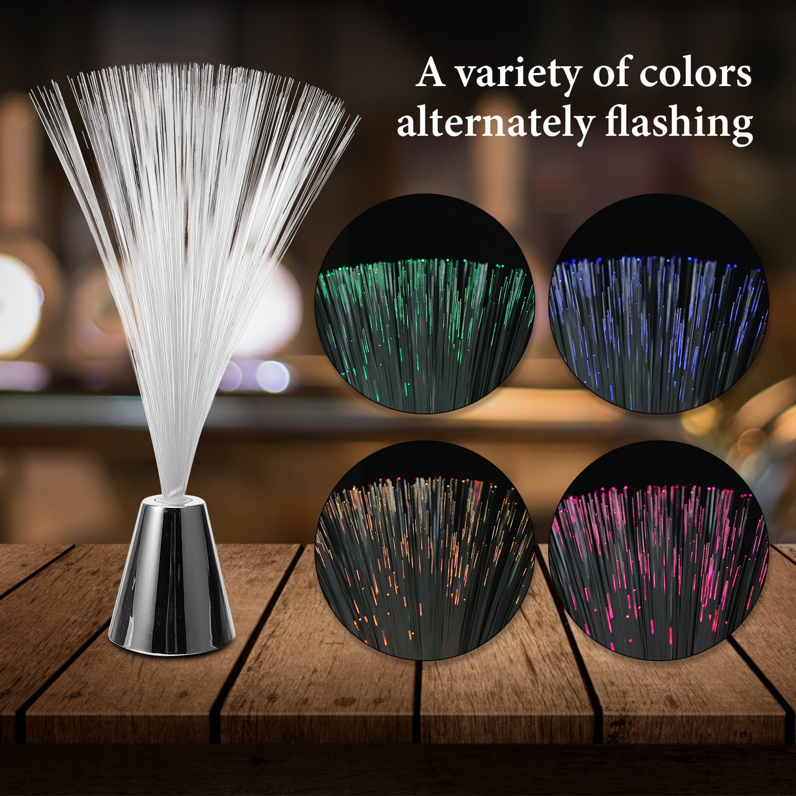 Gadpiparty Christmas Fiber Optic Light 5 Pcs Electric Fiber Optic Lamps Fiber Optic Night Light Plug in Fiber Optic Light Gypsophila Fiber Optic Light Wedding Party Favors Desk Lamp LED