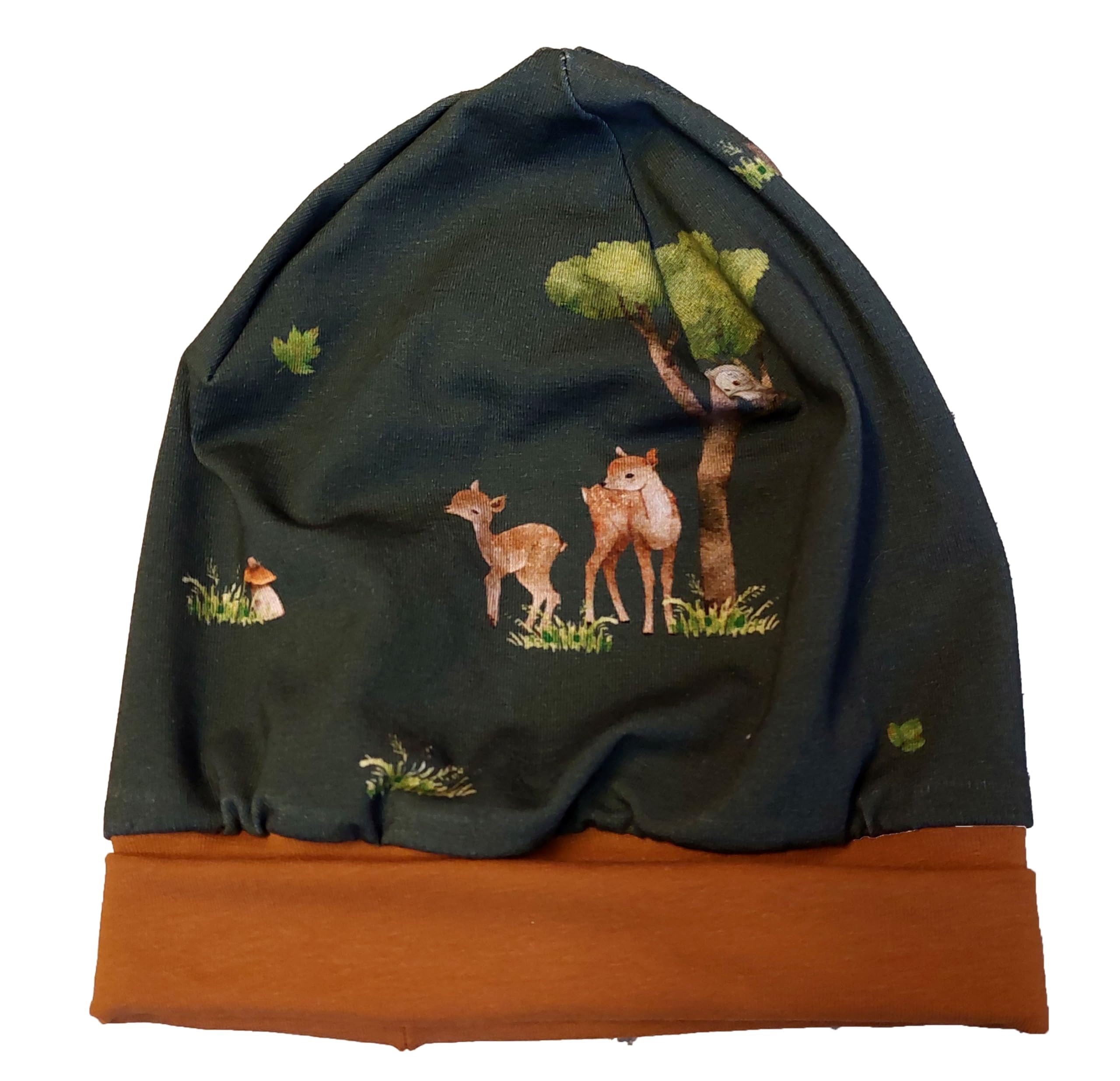 Wollwalkjacke Jacke Zipfeljacke Waldtiere Reh Wendejacke Kapuze Baby Kinder Wollwalkjacke