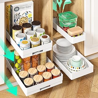 27 Bloxburg Kitchen Ideas To Build Your Dream Virtual Home 53 4 Pack Pull Out Cabinet Organizer, Different Size Pull Out Drawers for C...