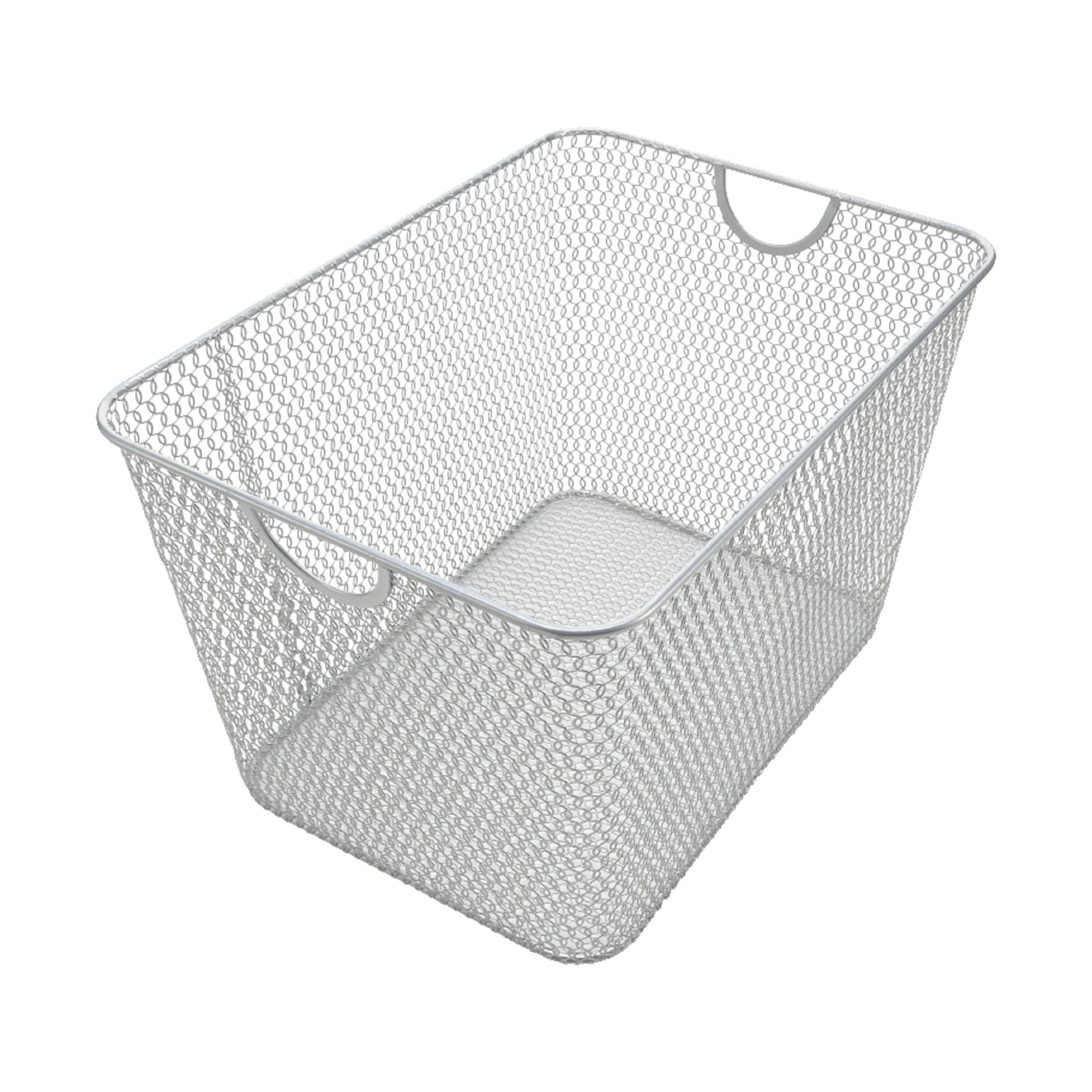 YBM HOME Kitchen Pantry Organizer Wire Basket for Shelves, Cabinets, Pantry, Countertop, Mesh Open Storage Bin Metal Basket for Organizing Food