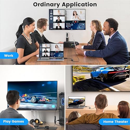 Miniatura 6 de Adaptador DisplayPort a HDMI 4K, alta velocidad (1440P 60Hz, 1080P 120Hz) Cable DP a HDMI unidireccional compatible con Dell, HP, Insignia, Samsung,