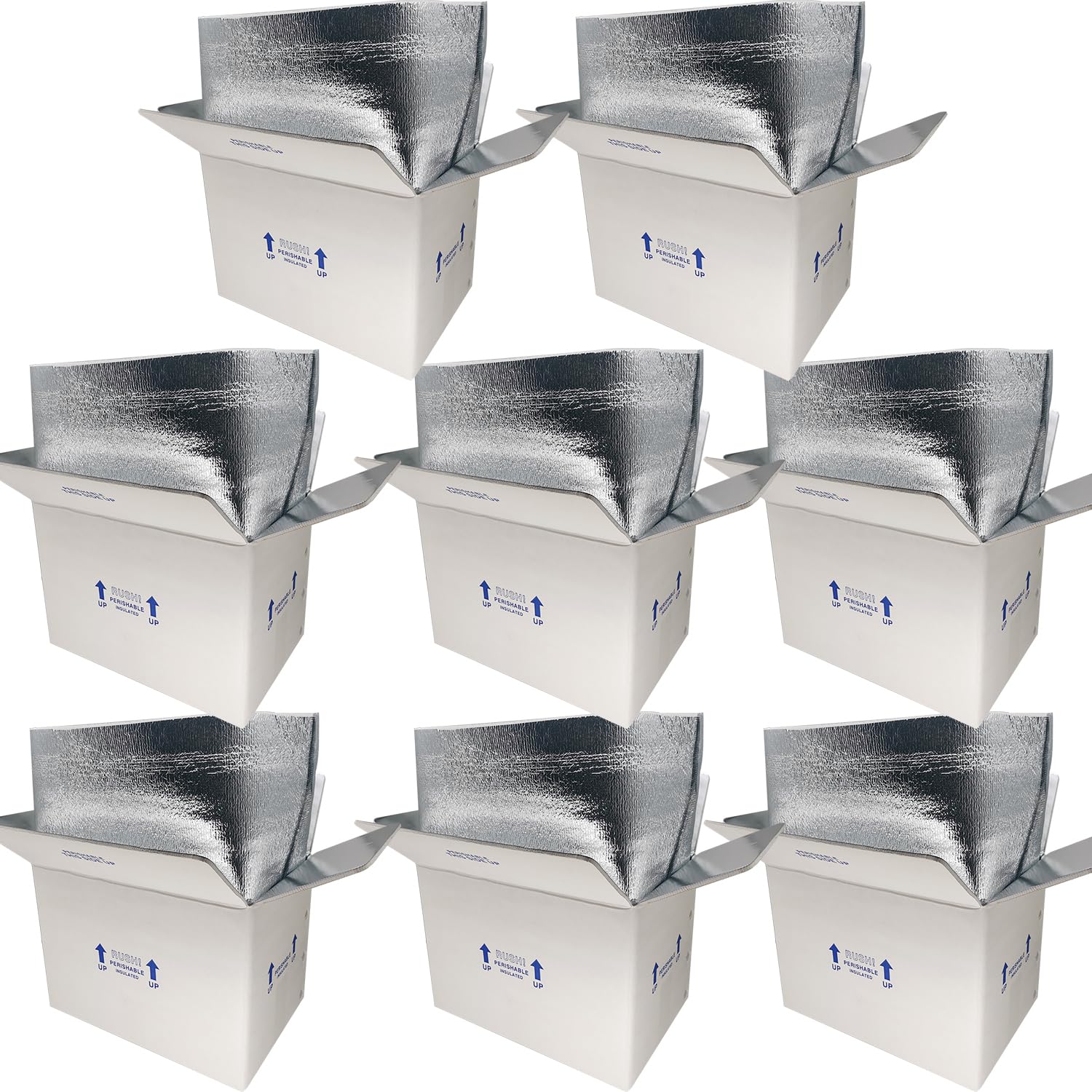 Amazon.com: CH-BOX Insulated Shipping Boxes with Liners, 8 Pack 15'' x 10''  x 11'' Small Cold Shipping Boxes, for Perishable Frozen Food Shipping,  White (TB151011L-8) : Office Products
