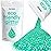 Hemway Eco Friendly Biodegradable Glitter 100g / 3.5oz Bio Cosmetic Safe Sparkle Vegan for Face, Eyeshadow, Body, Hair, Nail and Festival Makeup - Ultrafine (1/128 0.008 0.2mm) - Turquoise Blue
