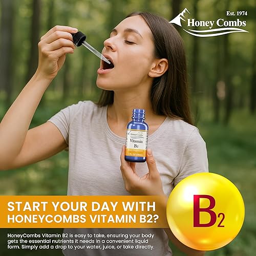 Miniatura 3 de Gotas de vitamina B2 (riboflavina), líquido de vitamina B para apoyar la digestión, las células sanguíneas y el sistema nervioso, vitaminas líquidas