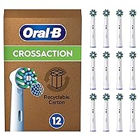 Oral-B Cross Action Testine Spazzolino Elettrico, Confezione da 12 Testine di Ricambio