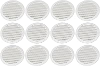 Vista 25 de Cubierta redonda de rejilla de rejilla de plástico de 4 pulgadas para rejilla de ventilación de reptiles (1, blanco)