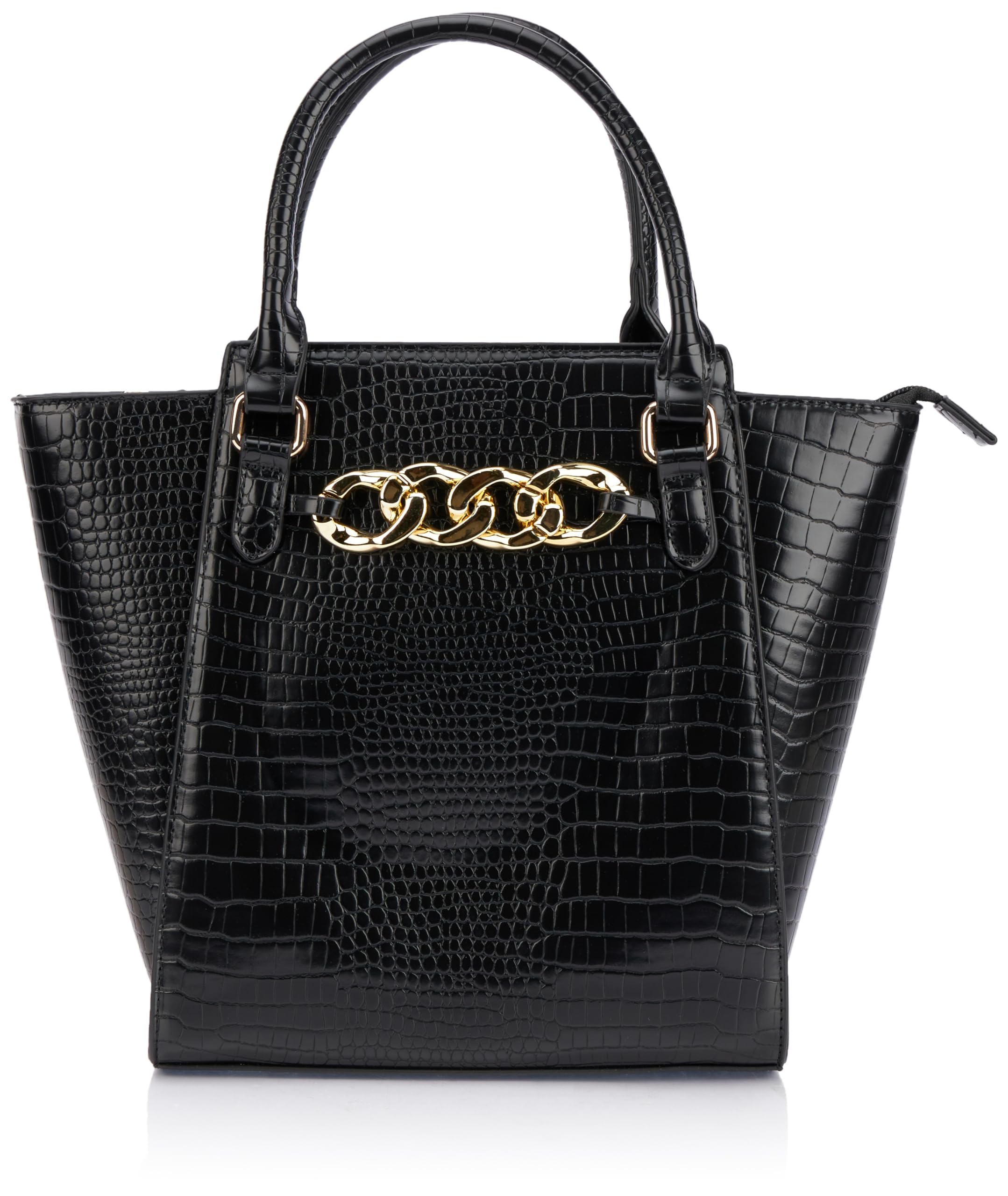 NALLY Women's Handbag Shopper, Black, One Size