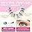 BEPHOLAN False Eyelashes With Tweezers- Ultra-thin False Lashes10 Pairs Eyelashes Pack Natural look Lash Strips Lightweight Lashes with Soft Clear Band(CCS122)