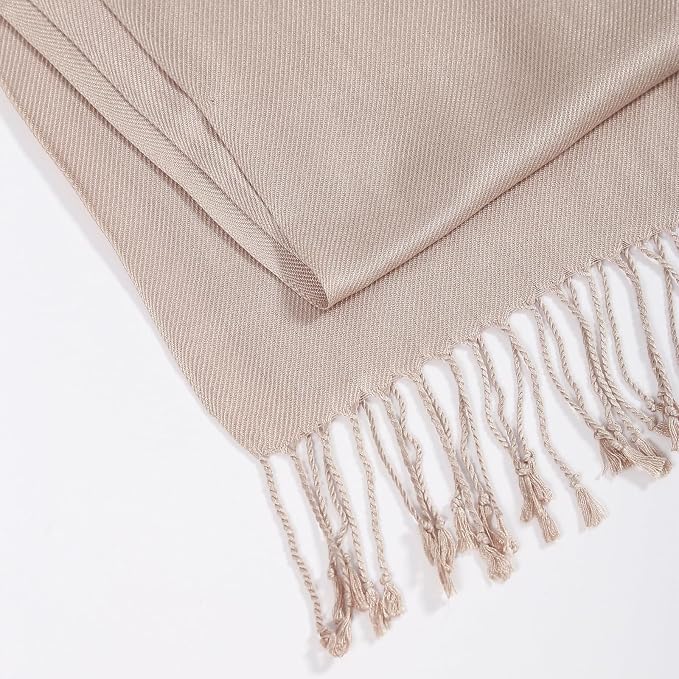 Pashmina elegante para mujer 74x29 in suave y ligera miniatura 7
