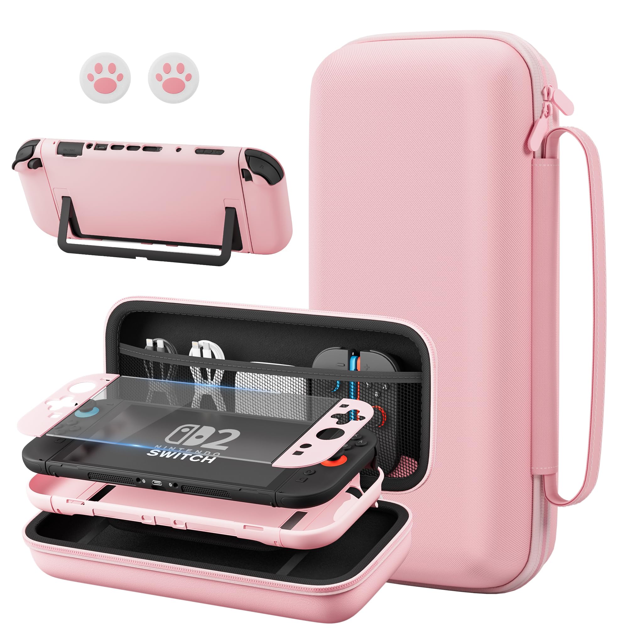 Nintendo Switch Lite ピンク 本体 カセット2つ、ケース Amazon.com: adada Hard Case for Nintendo Switch 2（2025） Sturdy
