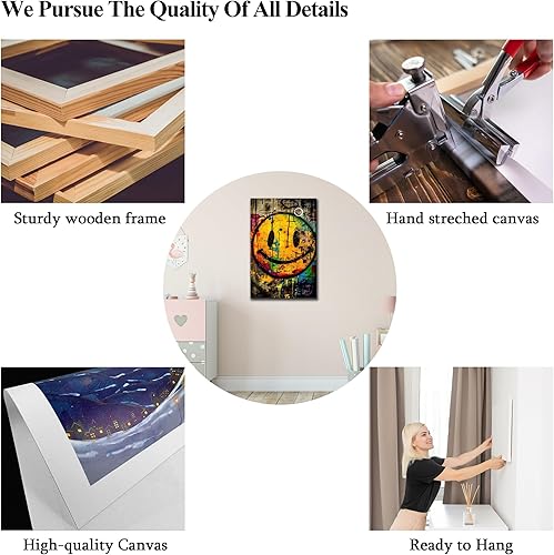 Miniatura 116 de ANRUOXI Graffiti - Lienzo decorativo para pared, diseño abstracto retro, pintura urbana moderna, póster de decoración de pared de zapatos para