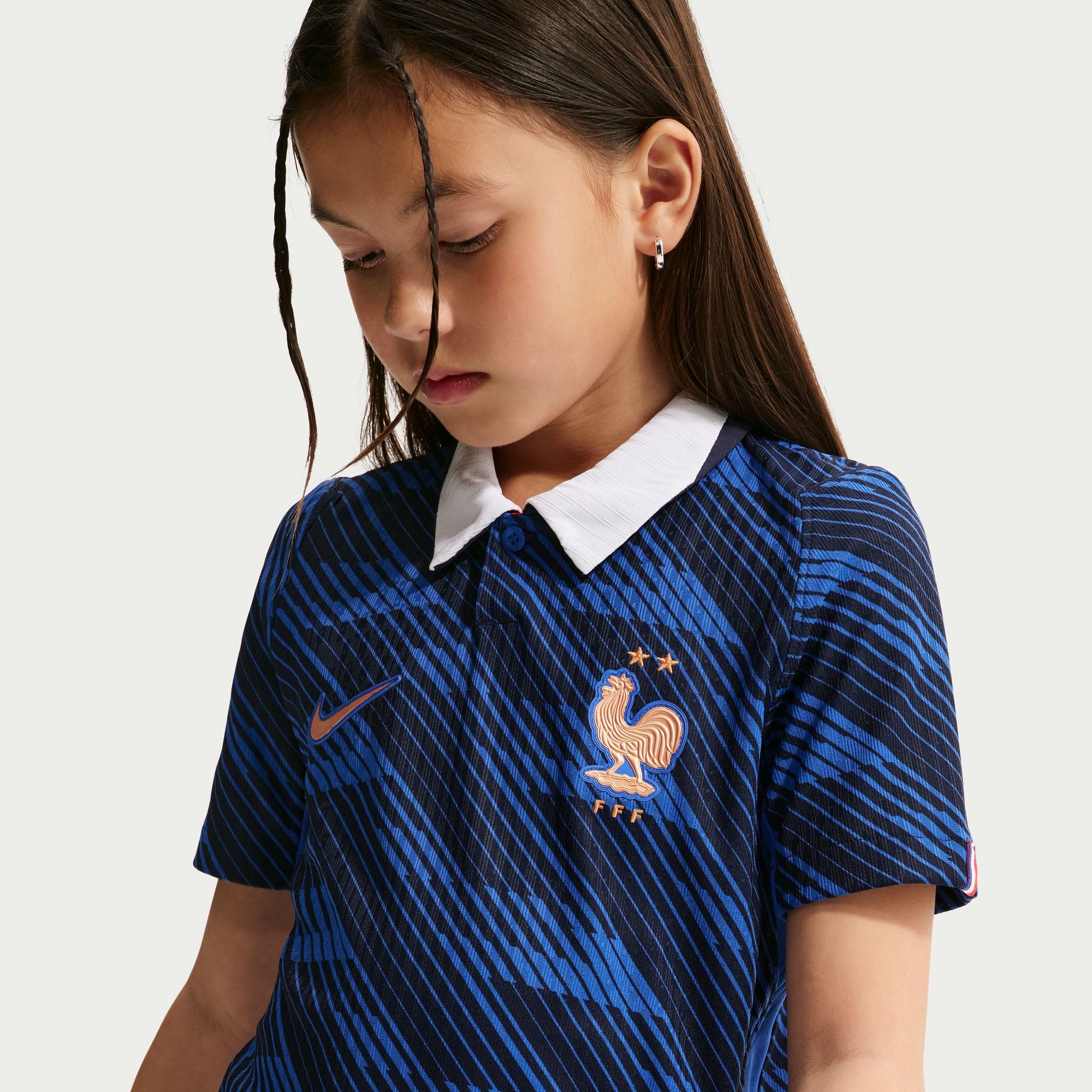 Nike FFF 2026 Heimspiel Nike Aero-Fit Authentic Fußballtrikot für Ältere Kinder Maglia da Calcio Unisex - Bambini e Ragazzi
