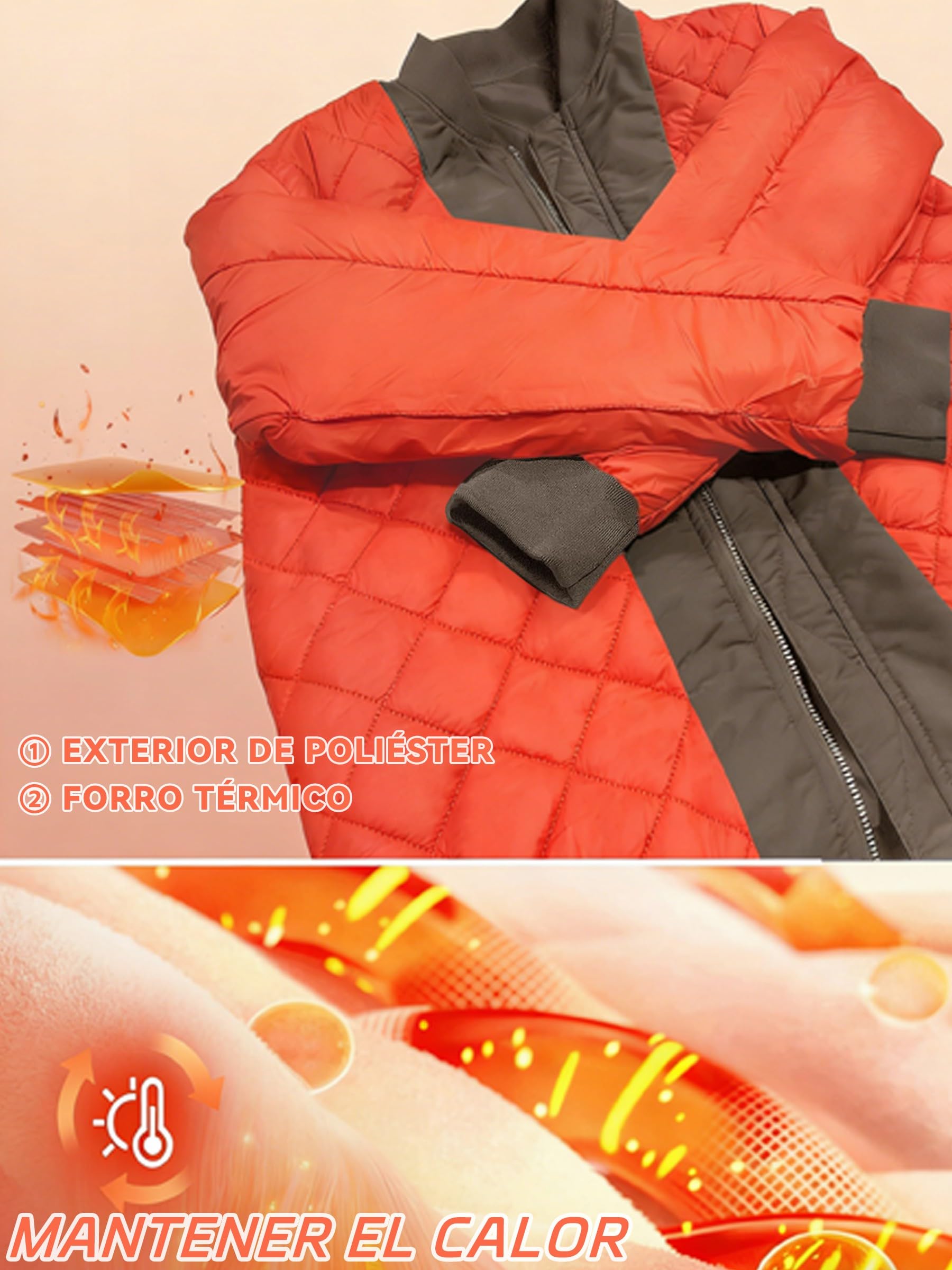 KEFITEVD - Giacca da baseball da uomo, invernale, retrò, militare, con tasche con cerniera
