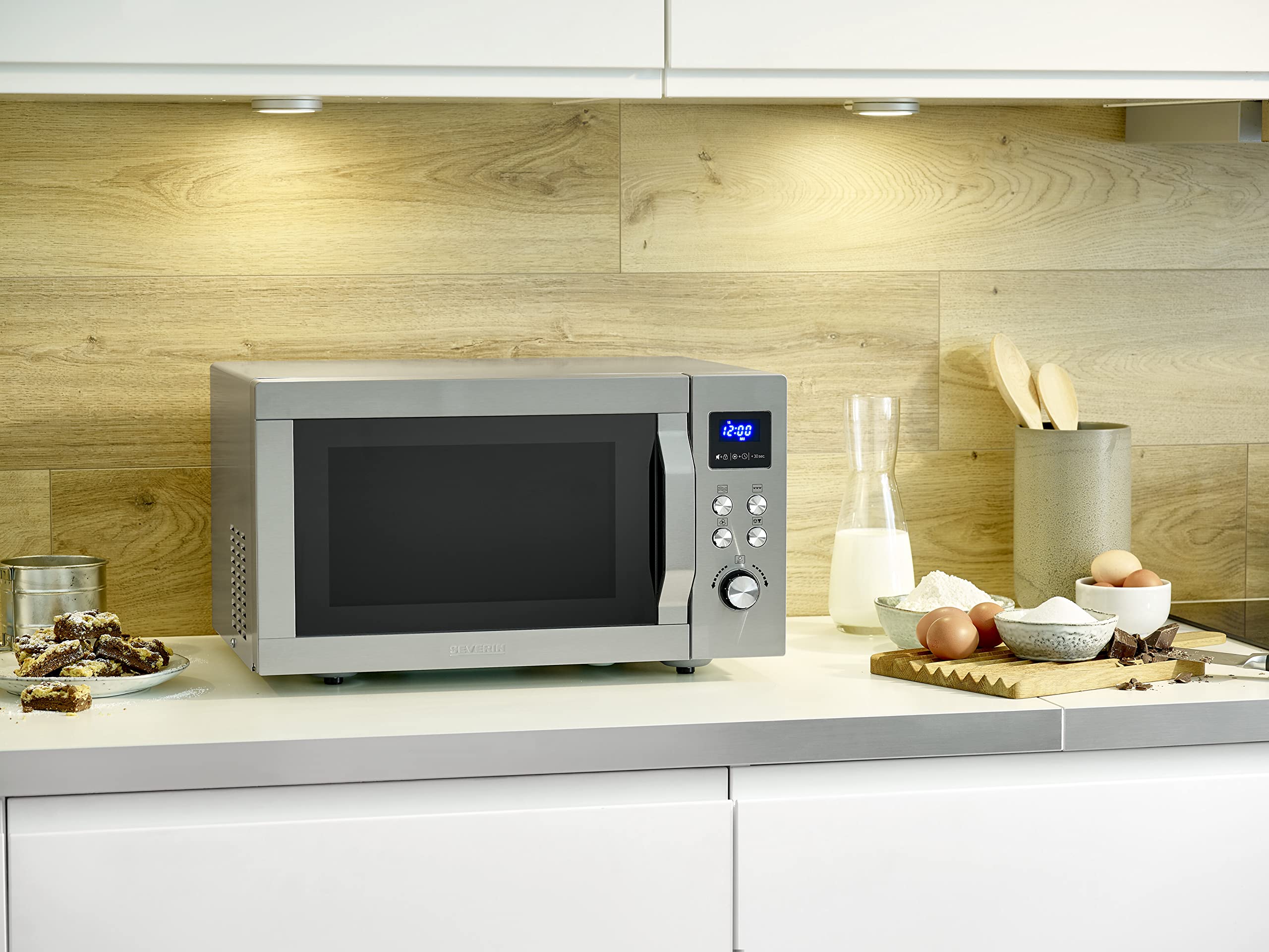 Severin MW 7774 microwave Countertop Combination microwave 25 L 900 W Silver