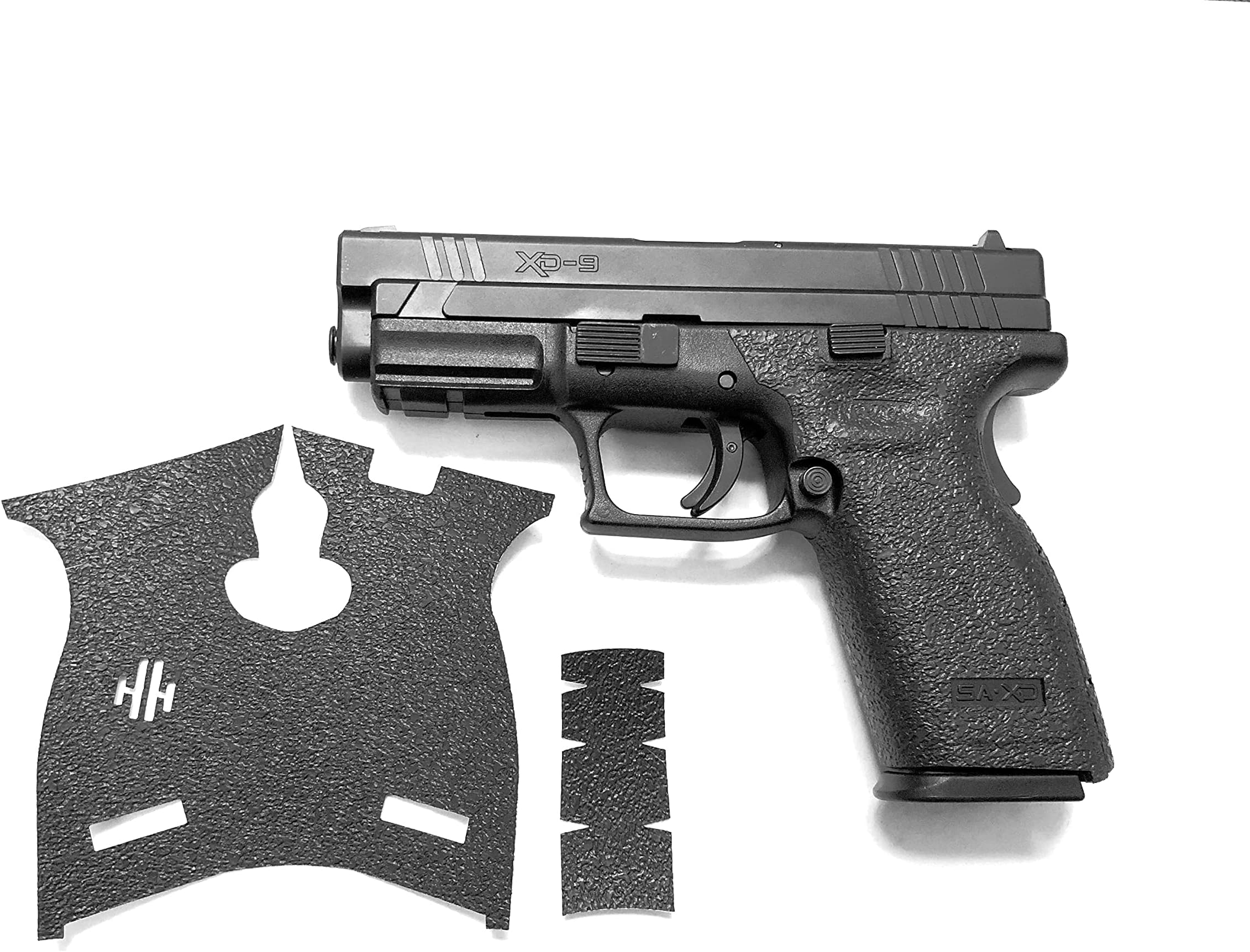 Handleitgrips Gun Grip Tape Compatible with Springfield XD 9/40 - Black Textured Sandpaper Pistol Grip Tape, Easy Installation, Gun Parts & Accessories, Veteran Owned, Made in The USA