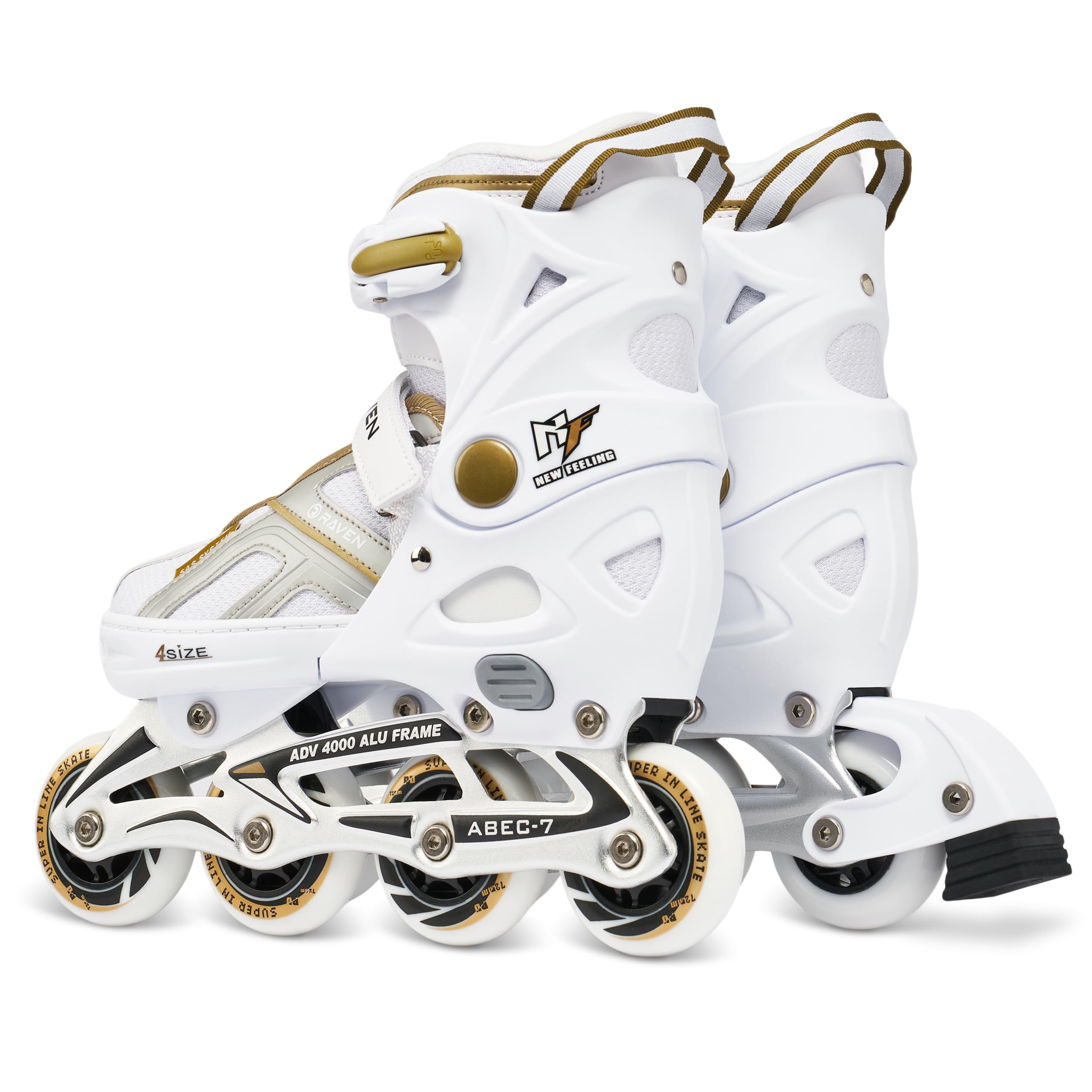 Raven – Patines para niñas, niños, Adultos y niños – Patines con Ruedas – Opción 2 en 1 con Patines de Hielo – Ajustables – Pulse