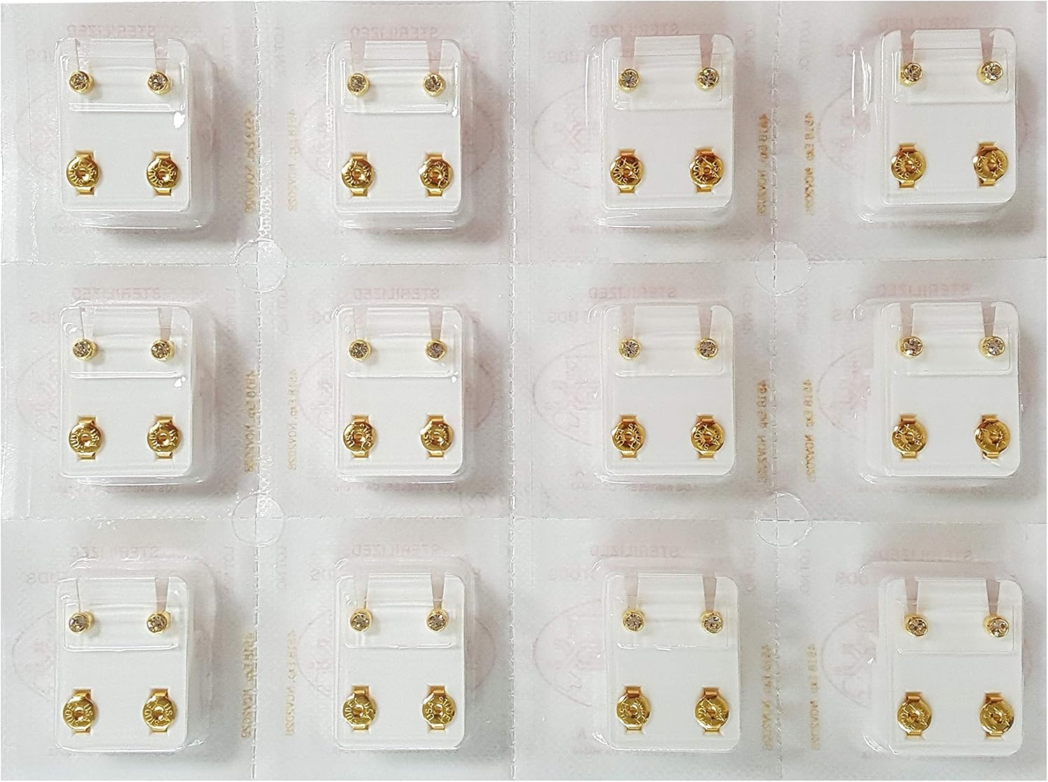 Studex February Amethyst Birthstone 24k Gold Bezel Stud Earrings | 3mm | Hypoallergenic & Nickel-Free for Sensitive Ears | 1 Pair - Image 2