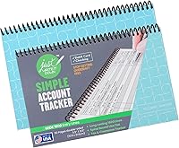 Vista 2 de The Superior Register - Sencillo rastreador de cuentas - Gran registro de cheques y libro de contabilidad financiera - Registro de tarjeta de débito