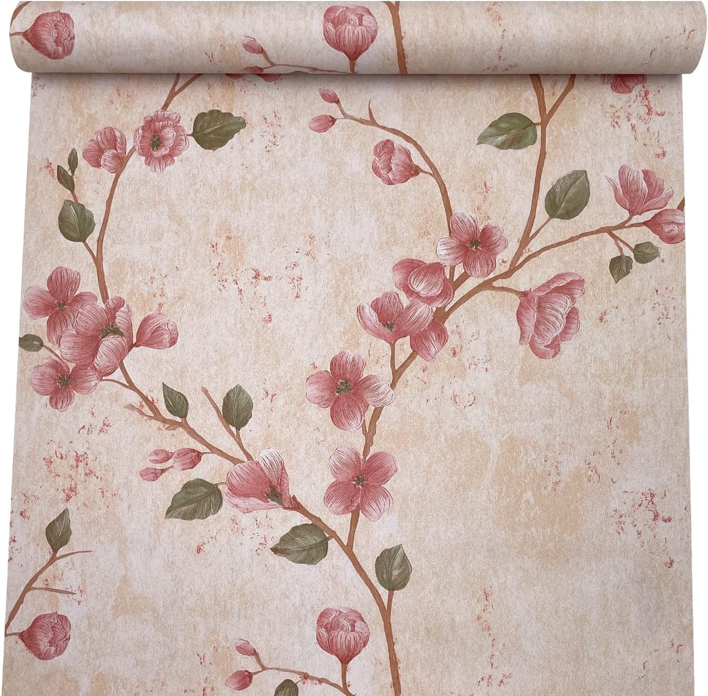Kaaf French Floral Removable Wallpaper, Waterproof, for Living Room, Bedroom, Kitchen, Bathroom, Office (45cm x 1000cm) (B0D3Z73DV3) Amazon Price History, Amazon Price Tracker