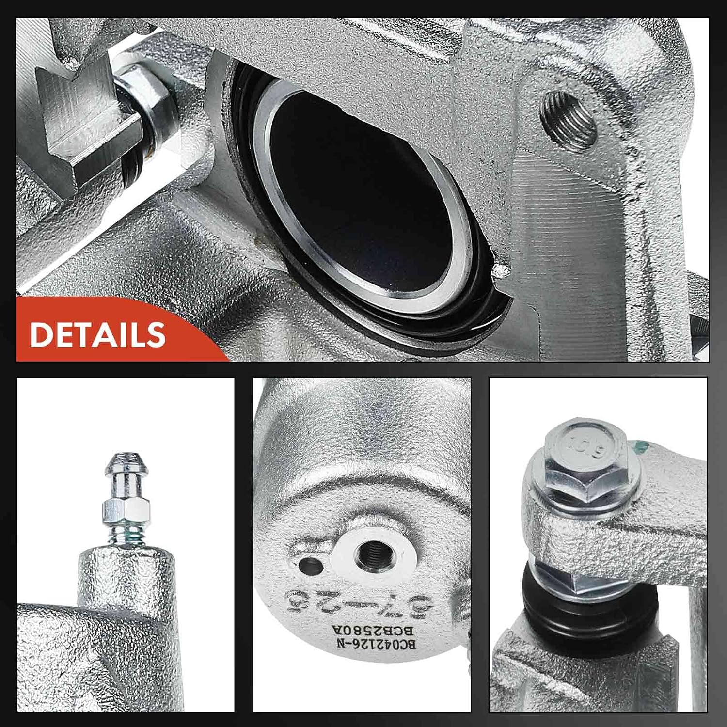 A-Premium Disc Brake Caliper Assembly with Bracket Compatible with Select Scion and Toyota Models - tC 2005-2010 L4 2.4L, Celica 2003-2005 L4 1.8L - Front Left Driver Side
