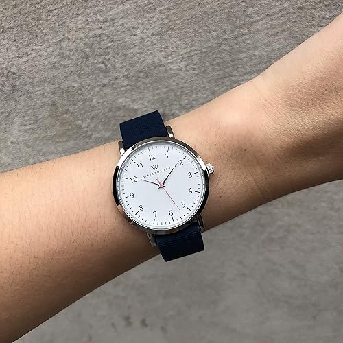 Miniatura 5 de Wristology Correa de reloj de silicona de repuesto de silicona fácil de cambiar, correa de liberación rápida intercambiable para hombres y mujeres,