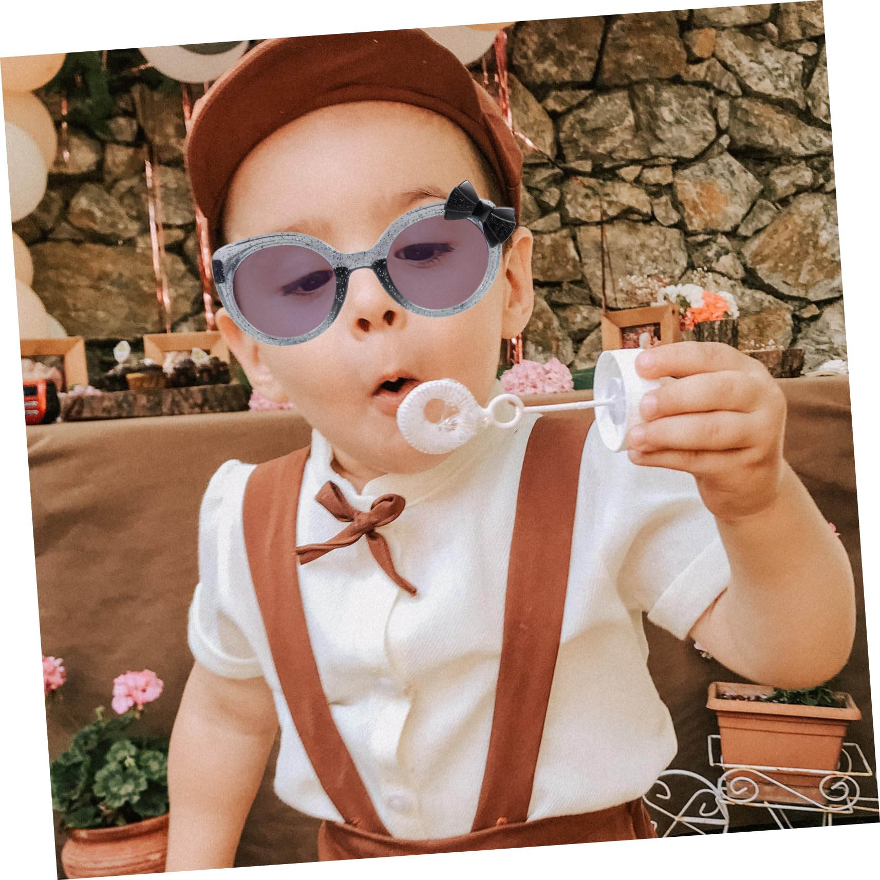 VANZACK Cartoon Sunglasses Kids Plastic Party Glasses Bulk Daisy Sunglasses Kids Eyeglasses Props for Dress up