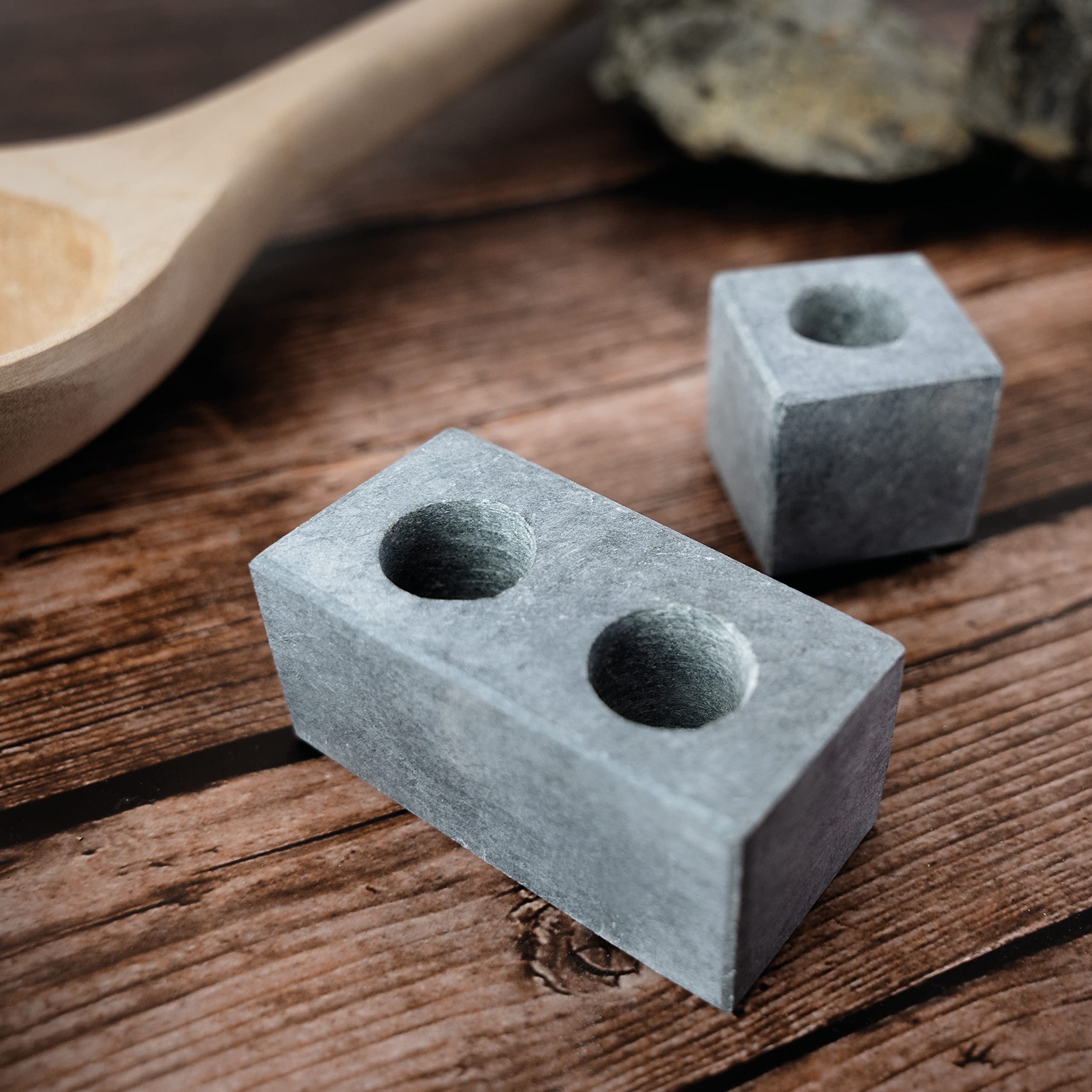 LoWell® Pierres de diffusion pour sauna - Accessoire pour séance sauna exceptionnelle - Diffusion idéale des cristaux de menthol - Pierre à vapeur pour huile essentielle - Chambre unique