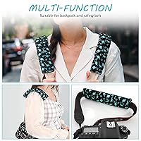 Vista 6 de Accmor Correas de asiento de automóvil para bebés, fundas de cinturón de seguridad suaves para niños, fundas de correa de asiento de automóvil