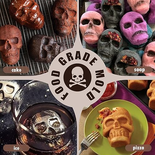 Miniatura 44 de Moldes de bomba de cacao para chocolate caliente, silicona hemisferio de 2.5 pulgadas, paquete de 3, molde semicircular, 6 cavidades, circular, sin