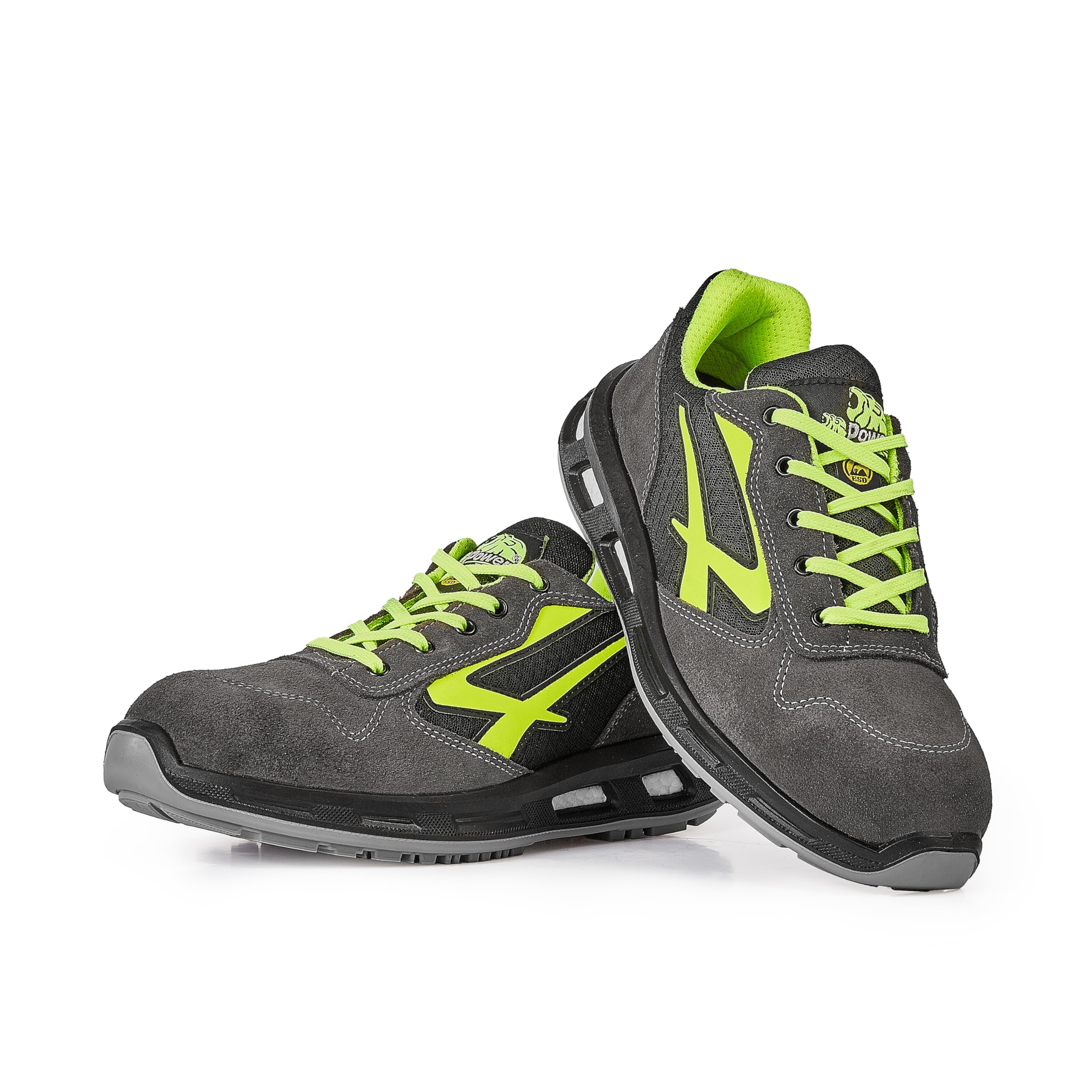 U-Power Red Lion® Yellow, Leather Zapatos de seguridad, Zapatillas deportivas ligeras antipinchazos unisex, suela Bast, inserto Infinergy, con puntera de aluminio - Yellow 41