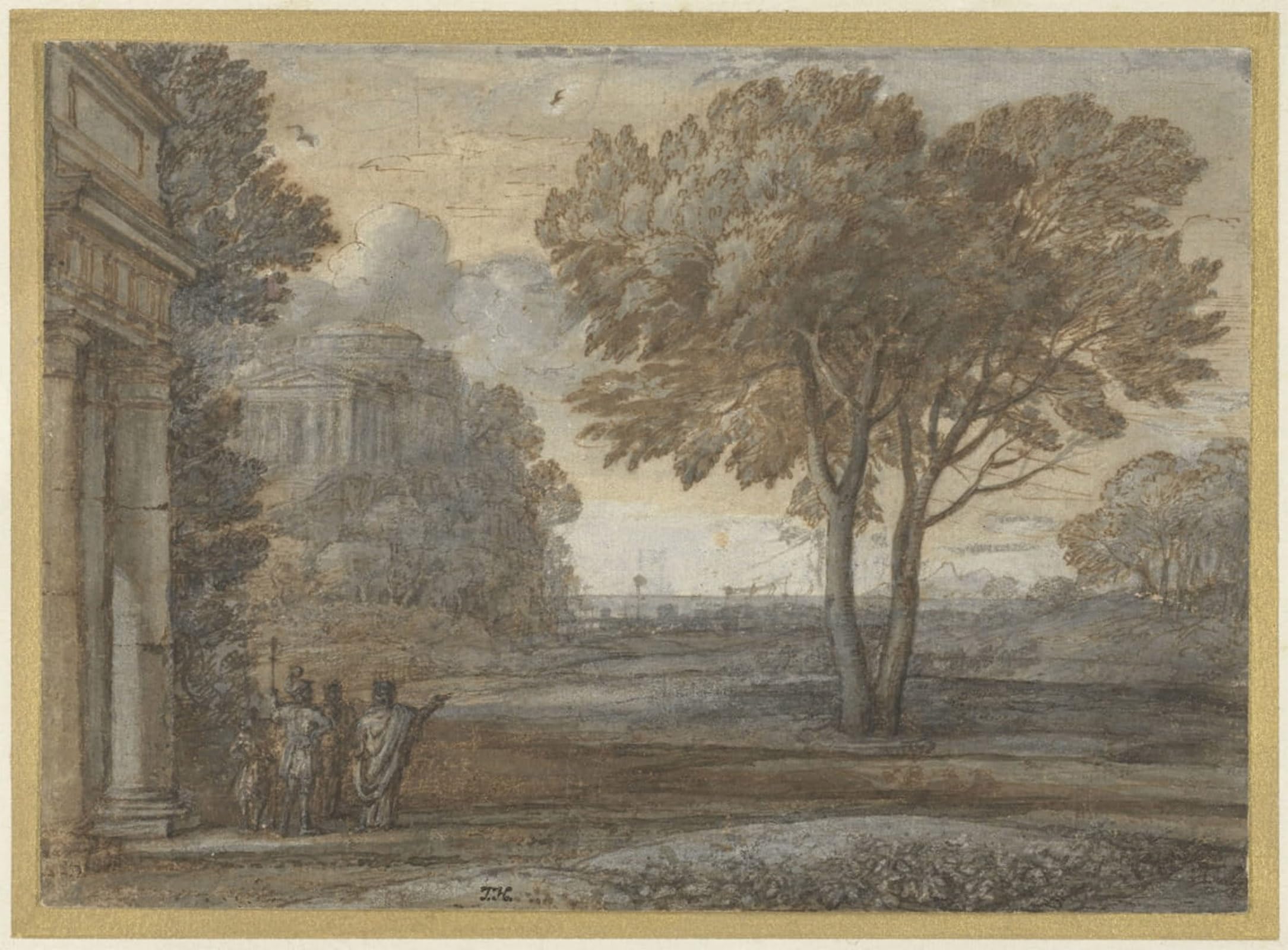 SERENDIPITP Vintage Wall Art Canvas Nordic Poster Canvas Print Picture Aeneas on Delo by Claude Lorrain Wall Art Poster for Home Decor 60x90cm