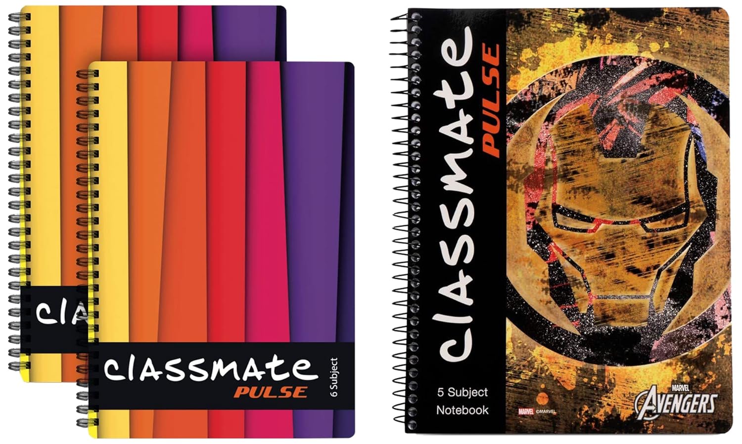 Classmate 6 Subject Notebook, Single Line Pulse Single Line 5 Subject