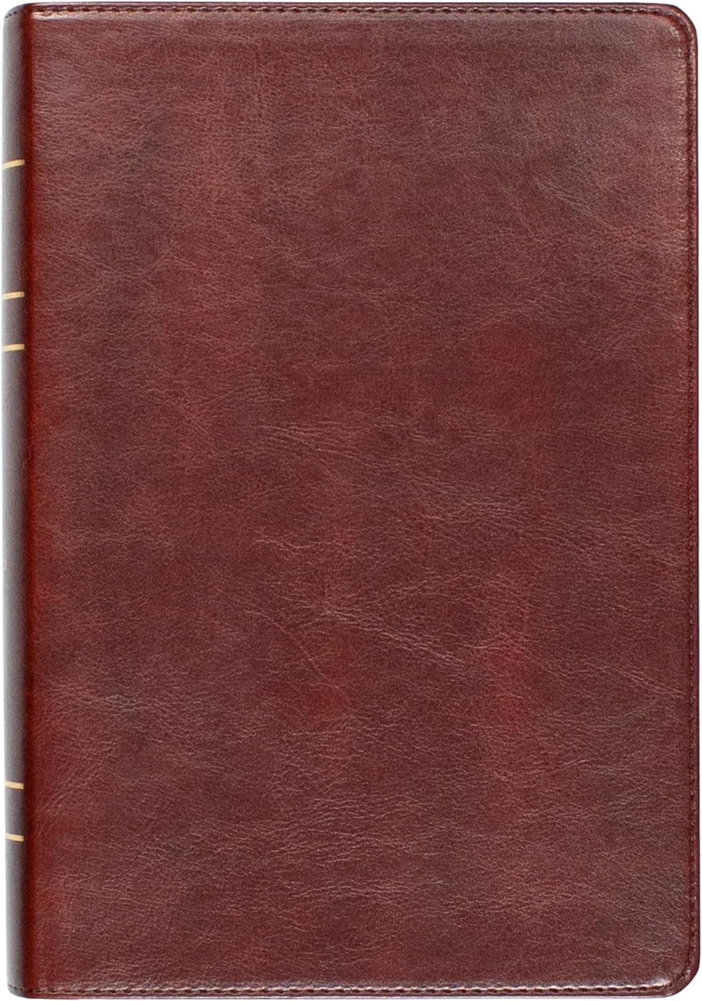 Lsb Inside Column Reference, Paste-Down, Reddish-Brown Faux Leather