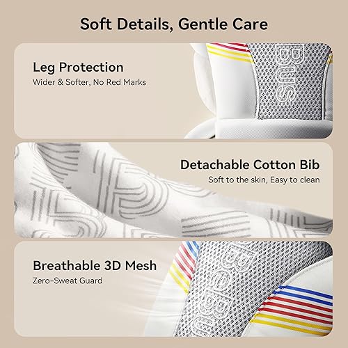 Miniatura 5 de Portabebés con asiento de cadera, ergonómico 2 en 1 para recién nacidos hasta 44 libras, desmontable manos libres para bebés, transporte orientado