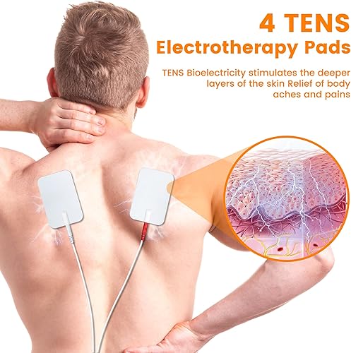 Miniatura 4 de Creliver Masajeador de pies para neuropatía, estimulador de pies TENS EMS para alivio del dolor y circulación, fascitis plantar, calambres, 25 modos