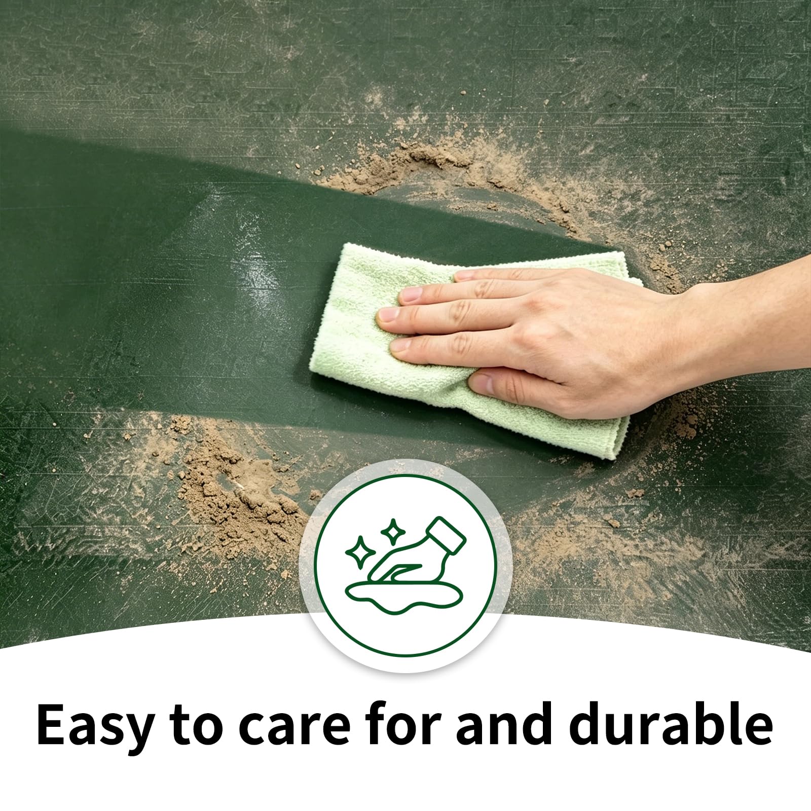Telo Impermeabile Esterno Polietilene 3x5m 140 g/m² Telone Occhiellato per Barche, Legno, Piscina, Mobili da giardino, Auto, Telone da Giardino, Verde e argento