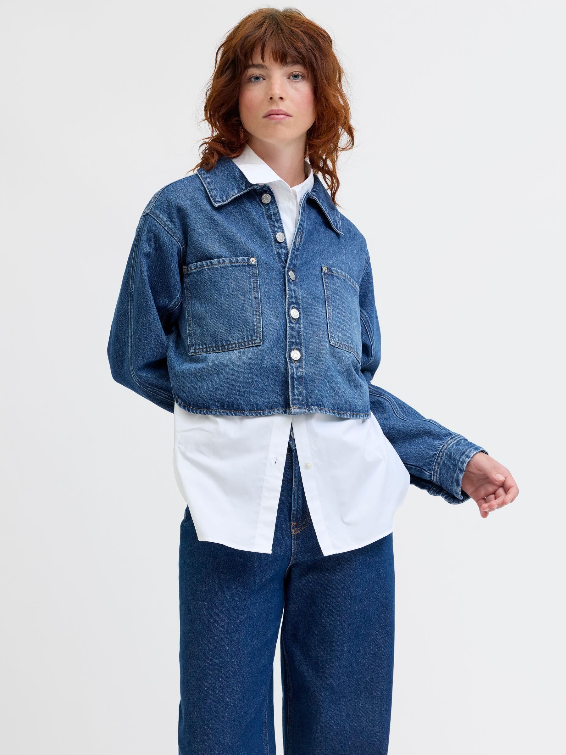 JJXX Jxcana Comfort Denim Overshirt DNM Jxcana Comfort Denim Overshirt DNM Donna (Pacco da 1)