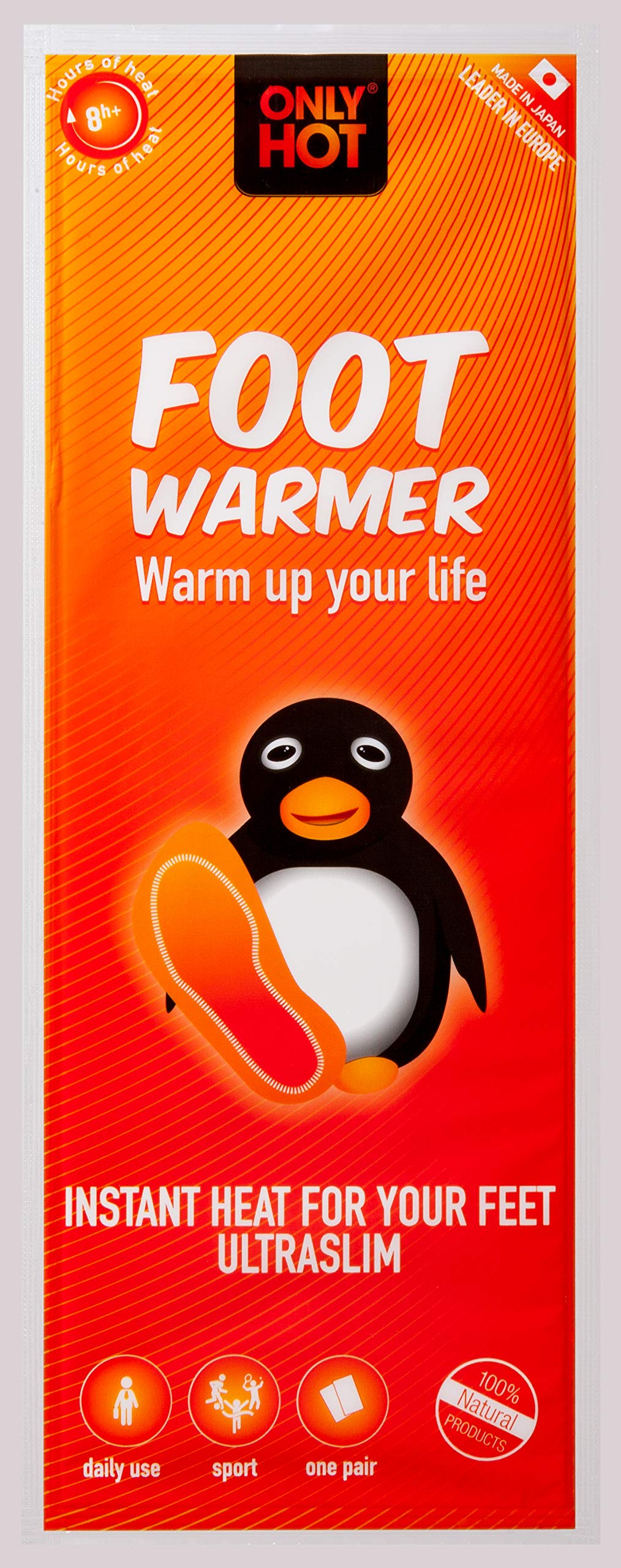 Scaldini Per Piedi Only Hot - Autoriscaldanti, 9 Ore Di Calore, Naturali E Comfortevoli, Confezione Da 40 Paia - Foto 7