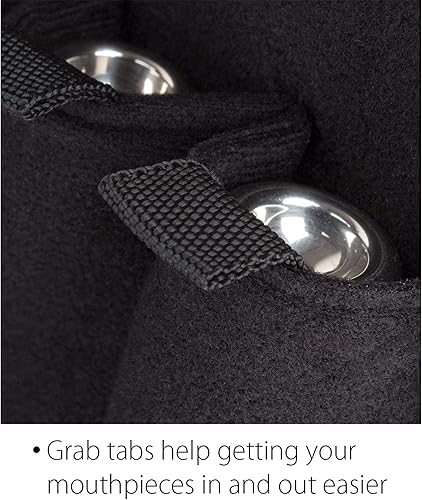 Miniatura 6 de Protec Bolsa para boquilla de trompeta (4 piezas) Nylon camuflaje con cierre de cremallera, modelo A221CAMO Camouflaje,Negro