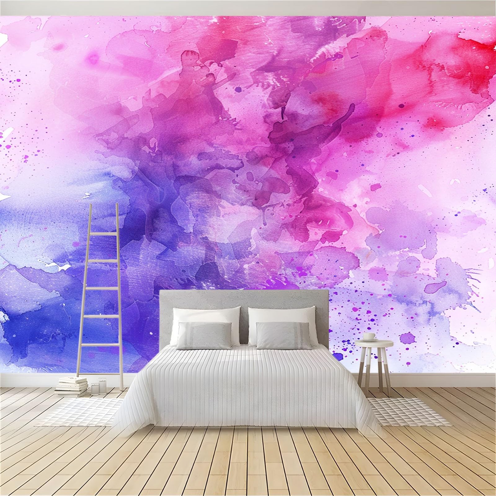 Fototapeta aplikacja ścienna moda akwarela smuga motyw zdjęcie mural - 250 x 175 cm fototapeta - do salonu dziecięcej sypialni fototapeta dekoracja domu